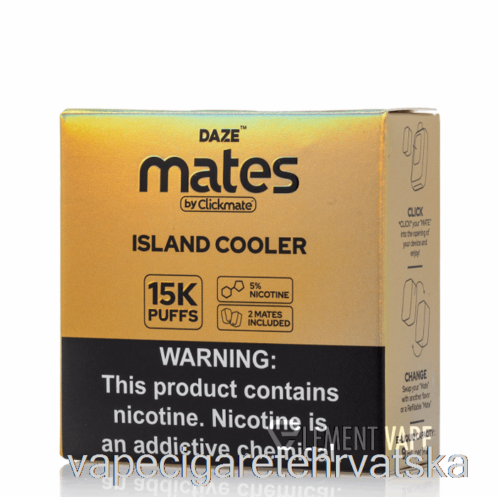 Vape Cigarete 7 Daze Mate Pods Island Cooler